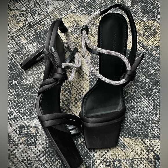 JONATHAN SIMKHAI satin crystal sandals - Picture 7 of 8